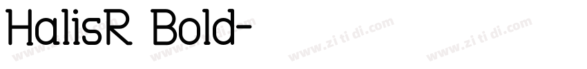 HalisR Bold字体转换
